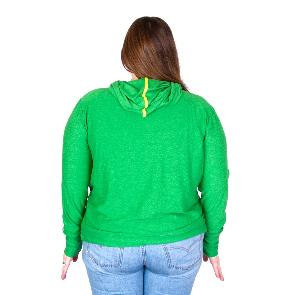 Arched Oregon, Colosseum, Green, Long Sleeve, Polyester Blend, Women, Skipper, Hooded, T-Shirt, 927968